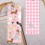 Pink Puppy Dog Bookmark With Coloured Tassel, thumbnail 1 of 3