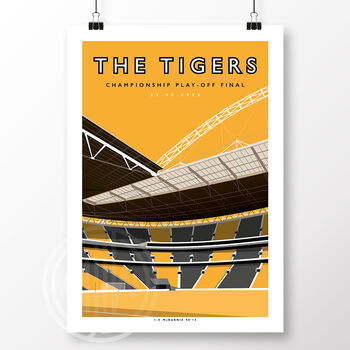 Hull City The Tigers Wembley 2026 Poster, 2 of 6