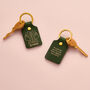 Personalised Zodiac Leather Keyring, thumbnail 2 of 8