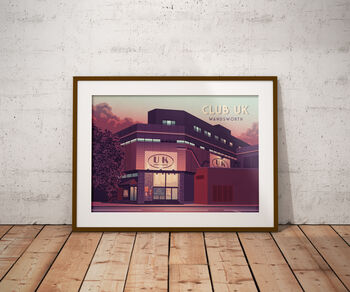 Club UK Nightclub Wandsworth Travel Poster Art Print, 6 of 8