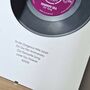 Personalised Real Vinyl Record Song, thumbnail 2 of 12