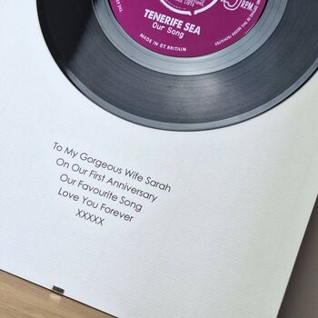 Personalised Real Vinyl Record Song, 2 of 12