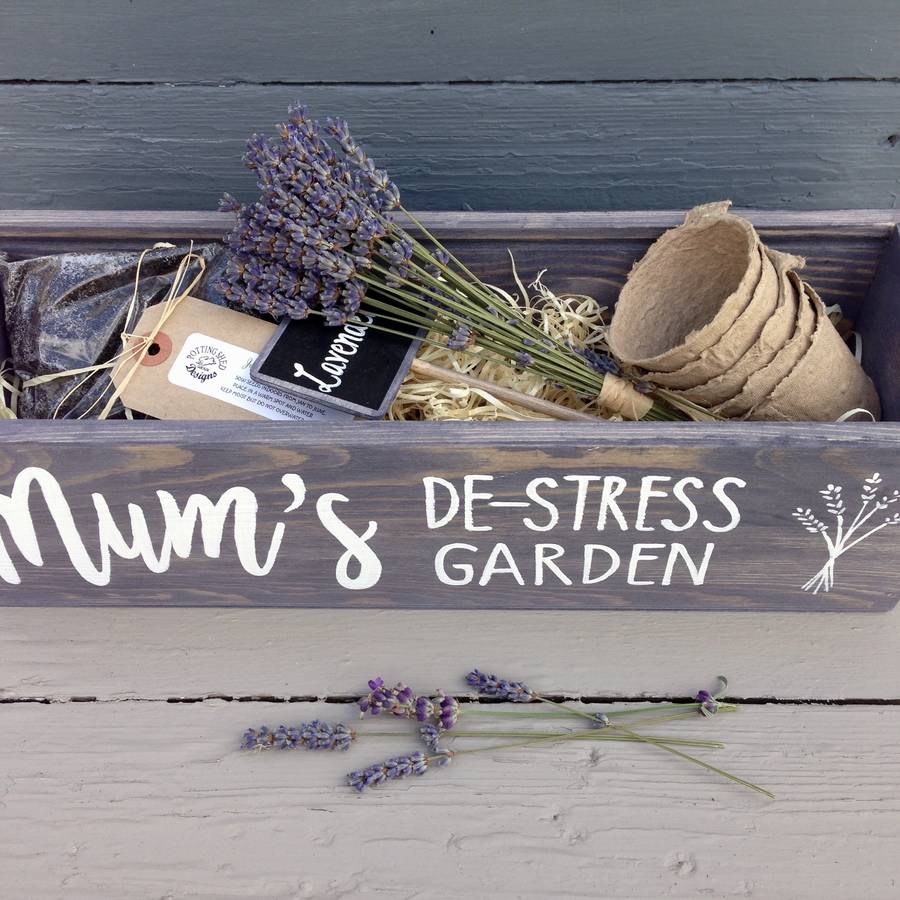 personalised grow your own lavender window box garden by potting shed