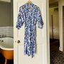 Wrap Kimono In Kirby Block Print, thumbnail 2 of 5