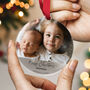 Family Photo Personalised Acrylic Christmas Bauble, thumbnail 1 of 8