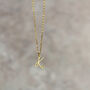 Heart Adorned Handwritten Initial Necklace, thumbnail 8 of 10