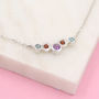 Sterling Silver And Gemstone Necklace, thumbnail 1 of 5
