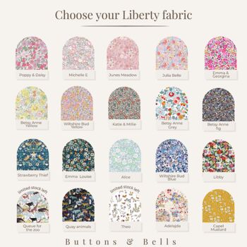 Liberty London Personalised Fabric Hearts, 8 of 10