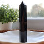 Black Obsidian Crystal Tower With Optional Mini, thumbnail 1 of 11