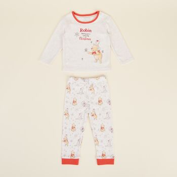 Personalised Winnie The Pooh Christmas Pyjamas, 4 of 5