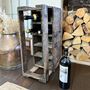 Vintage Industrial Wooden Wine Bottle Crate Rack, thumbnail 4 of 9