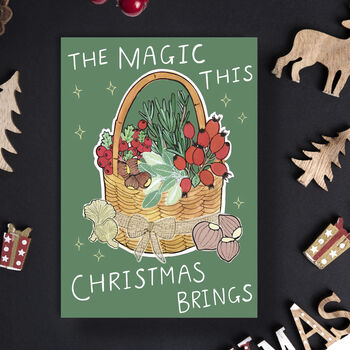'Seasonal Greetings' Pack Of Three Christmas Cards, 4 of 4