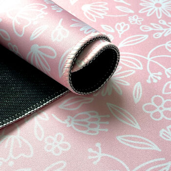 Soft Pink Floral Desk Mat, 4 of 7