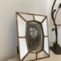 Art Deco Mirrored Photo Frame 4x6 10x15cm Elegant Glass Picture Frame Gift, thumbnail 3 of 7