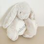 Personalised Bunny Plush Toy With Folded Blanket, thumbnail 5 of 12