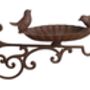 Wall Mounted Cast Iron Clam Shell Bird Bath Feeder Gift, thumbnail 2 of 3