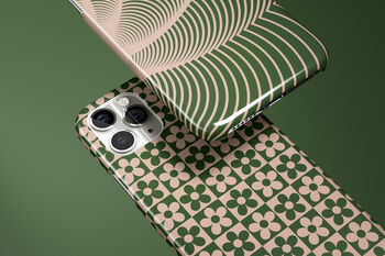 Check Flower Phone Case Durable iPhone Samsung Mobile Cover, 10 of 12