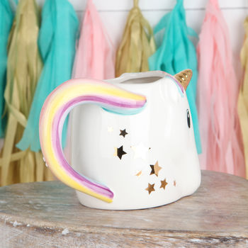 Unicorn Tail Handle Mug With Star Spoon Gift, 5 of 6