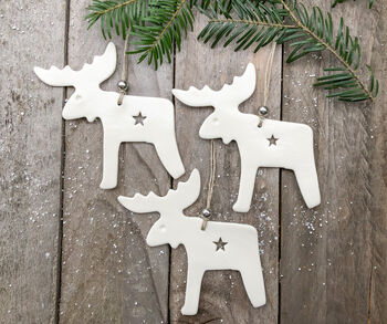 Reindeer Handmade Christmas Tree Decoration, 3 of 4