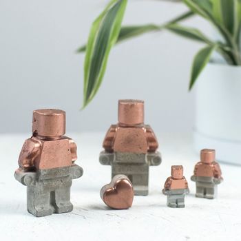 Robot Copper Concrete Family Set Variations Available, 10 of 12