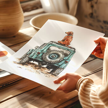 Landrover Style Wall Print, 3 of 5