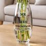 Wedding Anniversary Gifts Personalised Flower Vase Mr And Mrs, thumbnail 4 of 6