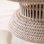 White Wash Rattan Display Stand, thumbnail 3 of 4