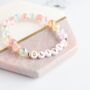 Womens Personalised Name Beaded Bracelet, thumbnail 1 of 2