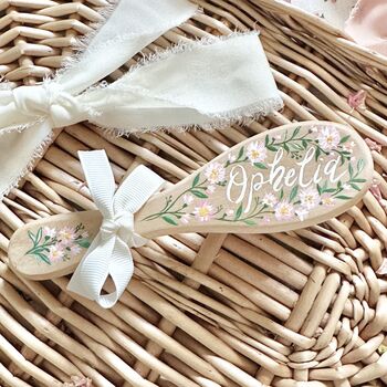 Personalised Christening Gift Brush For Baby Girl, 2 of 9