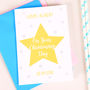 Personalised Christening Or New Baby Star Card, thumbnail 3 of 4