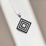 Black And Cream Diamond Necklace, thumbnail 4 of 6