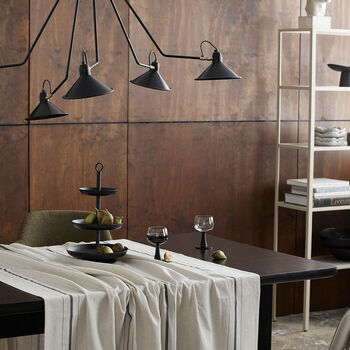 Retro Black Ripple Stemmed Wine Glasses Set Of Four, 5 of 7