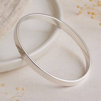 Personalised Heavy Sterling Silver Bangle, 2 of 12