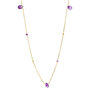 18ct Yellow Gold Plated Gemstone Necklace, thumbnail 5 of 10
