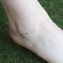 Pure Silver Slim Indian Payal Anklet, thumbnail 1 of 6