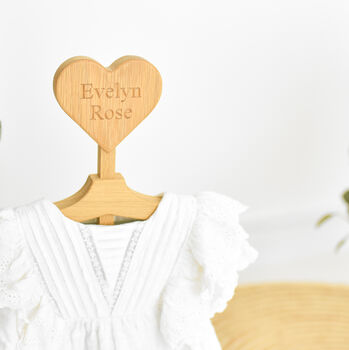 Personalised Wooden Baby Clothing Stand, 2 of 7