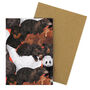 Maul Of Bears Greeting Card, thumbnail 5 of 5