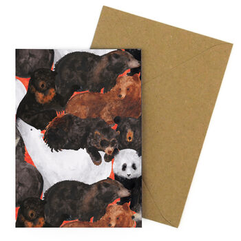 Maul Of Bears Greeting Card, 5 of 5