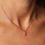 January Birthstone Necklace, thumbnail 7 of 9