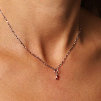 January Birthstone Necklace, 7 of 9