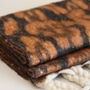 Chunky Leopard Brushed Blanket Winter Scarf, thumbnail 7 of 12