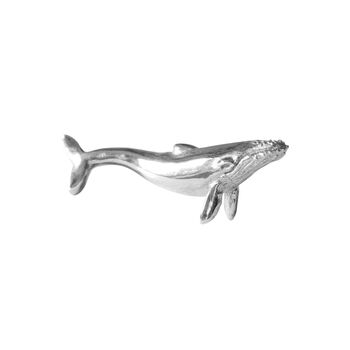 Blue Whale Lapel Pin– Silver/Gold Vermeil Plated, 4 of 6
