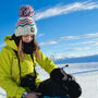 Winter Glacier Design Reflective Super Bobble Hat, thumbnail 1 of 5