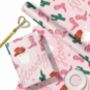 Pink Western Cowboy Santa And Cactus Gift Wrap, thumbnail 3 of 4