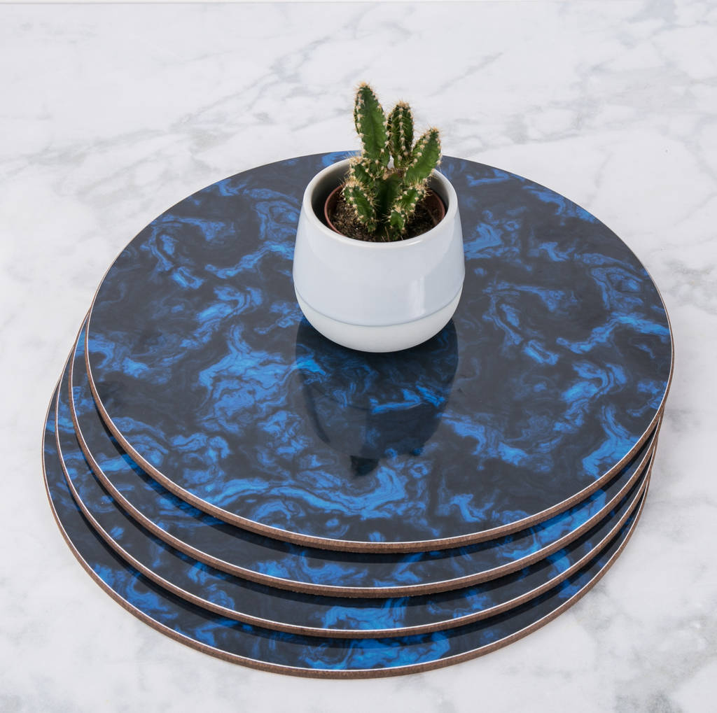 Marble Pattern Set Of Placemats By M Ai K