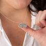 Personalised Sterling Silver January Birth Flower Locket – Snowdrop, thumbnail 5 of 11