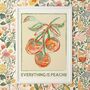 Personalised 'Everything Is Peachy' Watercolour Wall Art Print, thumbnail 3 of 8