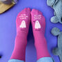 Ghosted Galentine's Socks, thumbnail 1 of 2