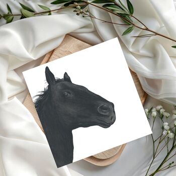Horse Greeting Card For Equestrian Lovers, 2 of 6