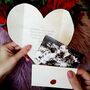 Personalised Origami Valentine Heart Letter Photo Gift, thumbnail 8 of 8